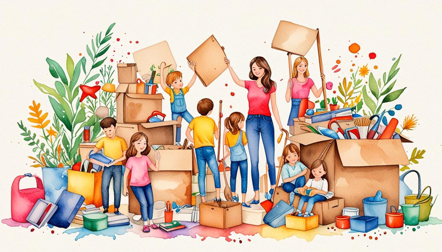 Decluttering with Family: How to Involve Children and Adults in the Organization Process
