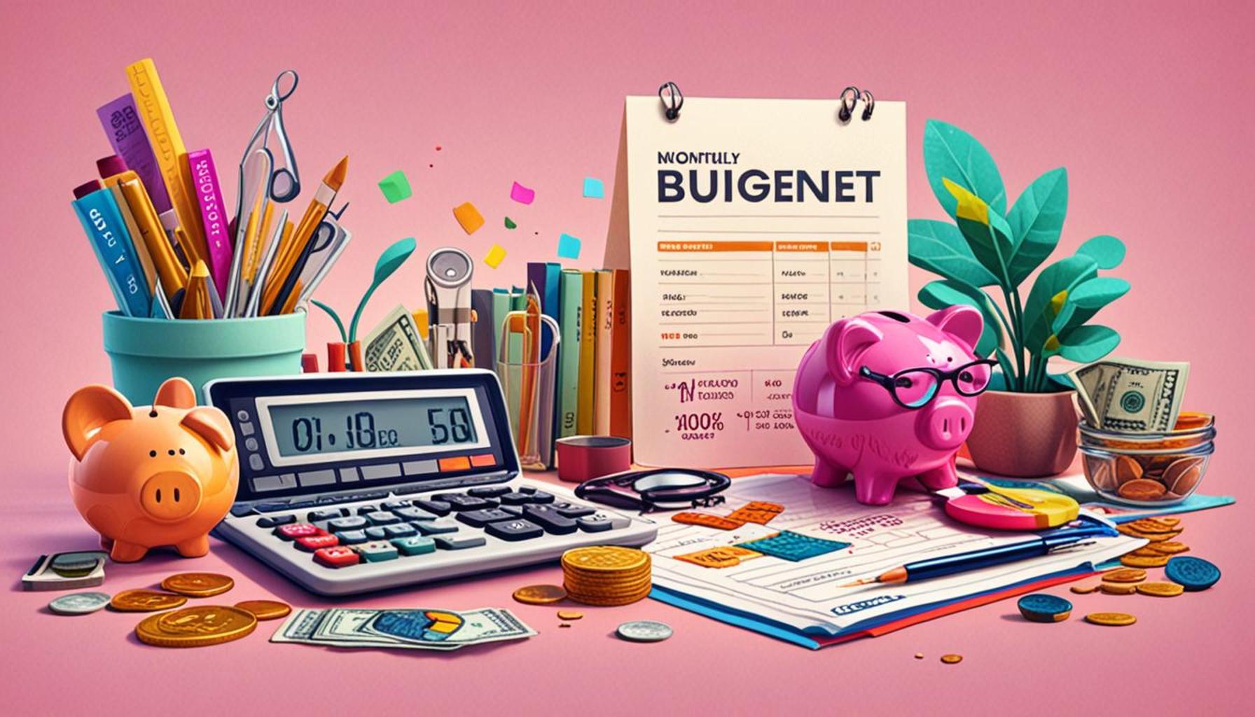 The relationship between long-term financial goals and the creation of a monthly budget